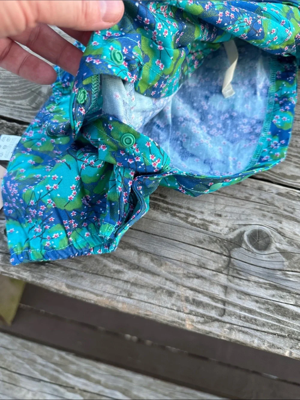 NWT Pauboli Japanese Kimono Cherry Blossom Romper size 70 (6-12M)